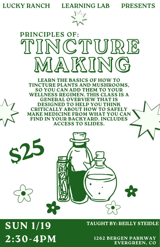 1/19 Principles of Tincture Making